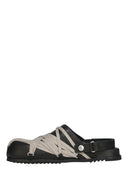 Rick Owens Leather Sandals Megalaced Mule Granola Black