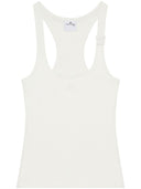 Courreges Top canotta a coste degli anni '90