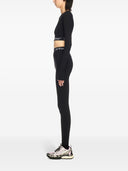 Off Leggings White With Logo Band
