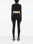 Off Leggings White With Logo Band