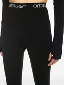 Off Leggings White With Logo Band