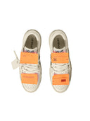 Off White Low Top 3.0 Off Court White Orange Sneakers