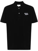 Maison Kitsune` Handwriting Polo With Embroidery
