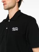 Maison Kitsune` Handwriting Polo With Embroidery