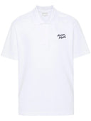 Maison Kitsune` Handwriting Polo With Embroidery