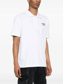 Maison Kitsune` Handwriting Polo With Embroidery