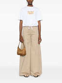 Camiseta de logotipo bordado de Maison Kitsune`