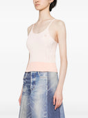 Maison Kitsune` Ribbed Tank Top With Baby Fox Applique