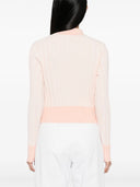 Maison Kitsune` Pleated Cardigan With Baby Fox Appliqué