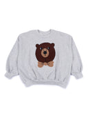 Sweat-shirt en chenille ours Mini Rodini