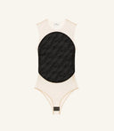 Courrèges Bodysuit Illusion Circle Lace