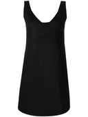 Parosh Parosh V Neck Shift Mini Dress
