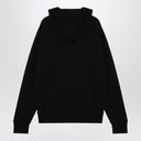 Moncler Black Cotton Zipped Felpa