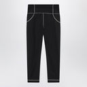 Moncler Grenoble Black Leggings In Stretch Nylon Blend