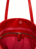 La Rose La Rose Leather Tote Bag Red