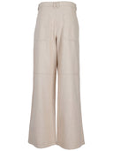 Max Mara S Pantalone Tessuto 100% Cotone