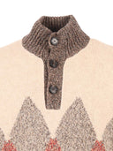 Ballantyne T Neck Pullover Button