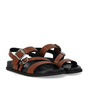 Guglielmo Rotta Tours Brown Flat Sandal