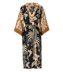 Pahiesa Formentera Kimono negro y dorado