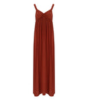 Essentiel Antwerp Jacobean Burnt Red Long Dress