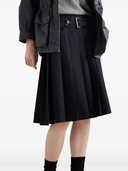 Prada Belted Pleated Skirt