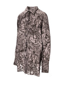 Golden Goose Golden W' Shirt Pajamas Viscose Twill Toile De Jouy All Over Printed