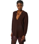 Kaffee-Polopullover von Elisabetta Franchi