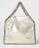 Stella Mc Cartney Falabella Mini Bag Eco Shiny Dotted Chamois W/Palladium Color Chain