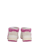 Golden Goose Sneakers June Basket Nappa Upper Suede Toe Star Heel And Spur White/Pink/Gray