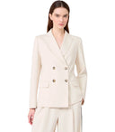 Max Mara Weekend Colibrí Ivory Double Breasted Blazer