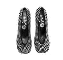 La Rose Pumps Silver Crystal Black
