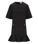 Ganni Black Stretch Mini Dress