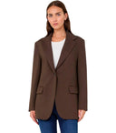 Max Mara Weekend Asta Brown Single Breasted Blazer
