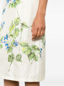 Prada Floral Print Twill Dress