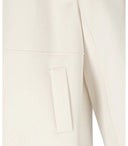 Mm Max Mara Stilla White Belted Coat