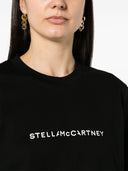 Stella Mc Cartney Logo Oversized Cotton T Shirt