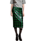 Essentiel Antwerp Knitwear Black Green Midi Skirt