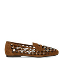 Ash Bali Brauner Ballett-Flachschuh