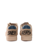 Golden Goose Sneakers Ball Star New Suede Upper With Ornamental Stiching Suede Star And Spur Leather Toe Nappa Heel With S Beige/Red/Blue