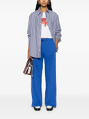 Parosh Logo Embroidered Straight Trousers