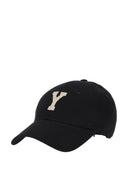 Saint Laurent Cotton 6 Panels Cap With Coll