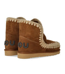 Mou Eskimo Cognac-Stiefel mit glitzerndem Logo
