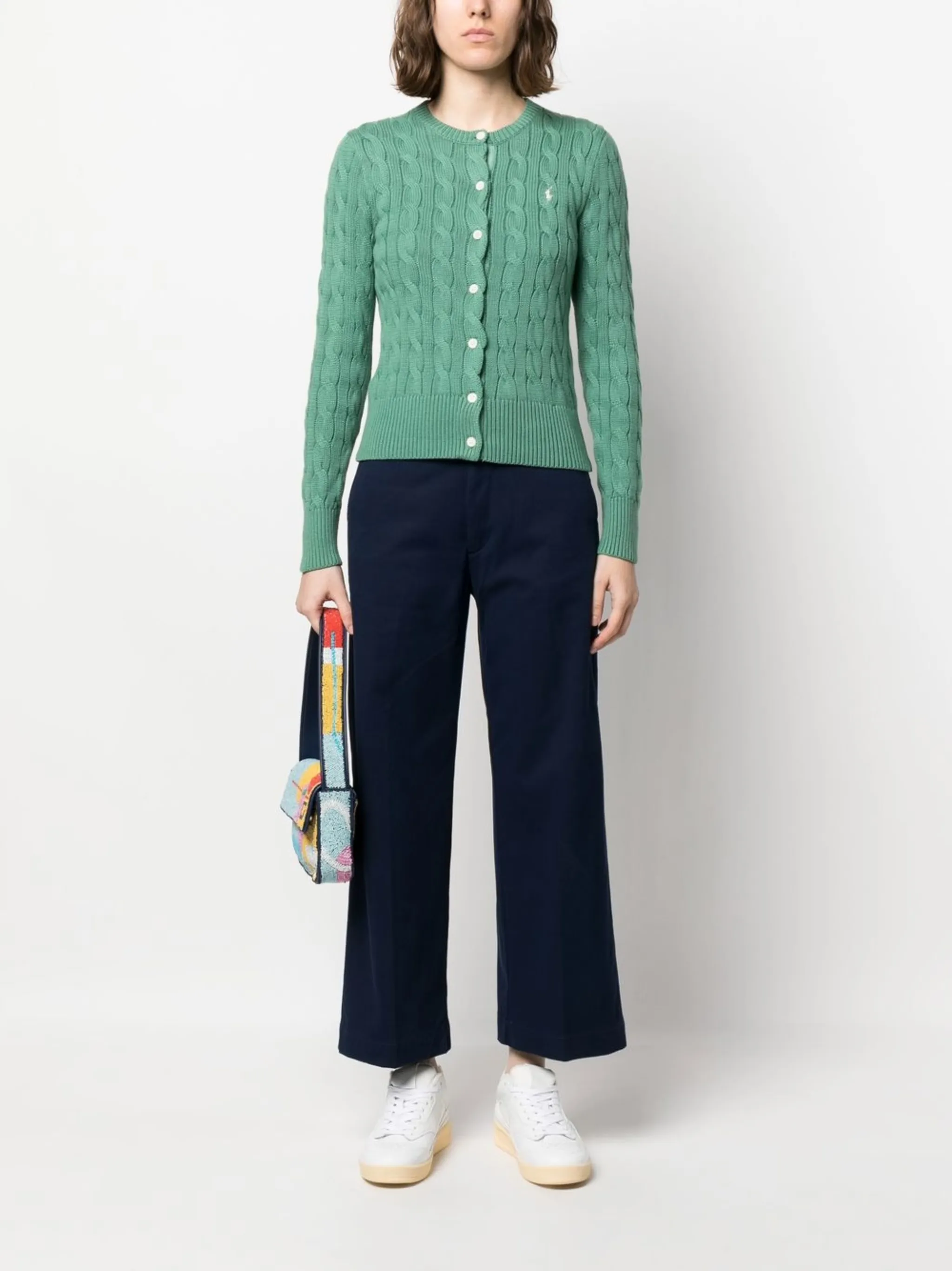 Ralph Lauren Wd Lg Chno Cropped Flat Front