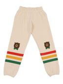 Mini Rodini - Pantalon de survêtement à rayures ours