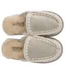 Mou Full Eskimo Stich Silver Birch Slipper