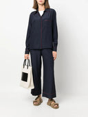 Parosh Parosh Straight Leg Cropped Trousers