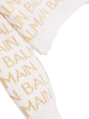 Balmain Allover Logo Creweneck Sweter