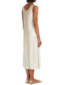 Max Mara Fluering Dress in seta satinata