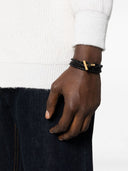 Bracelet tressé Tom Ford avec logo T