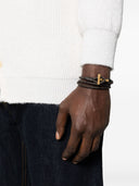 Bracelet tressé Tom Ford avec logo T